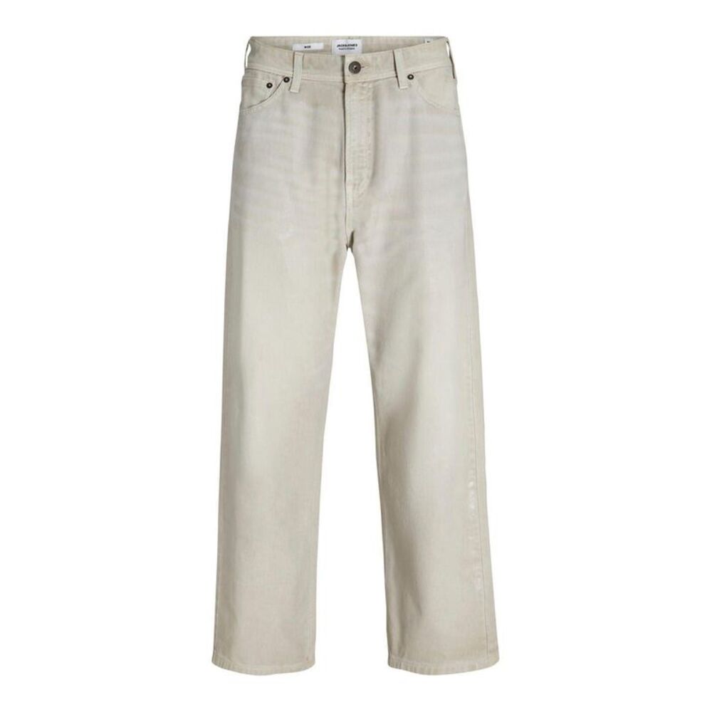 Jack And Jones Mens Alex Wide Leg Chinos / Moonbeam